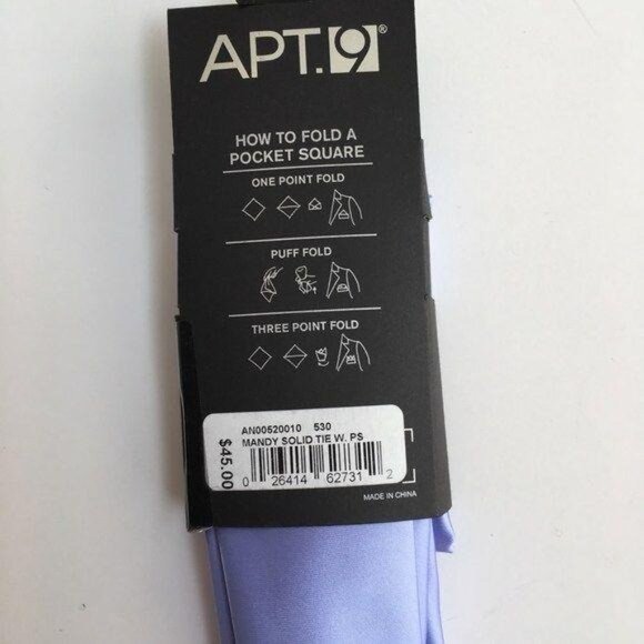 Apt. 9 Solid Skinny Tie & Pocket Square Set - Picture 5 of 7